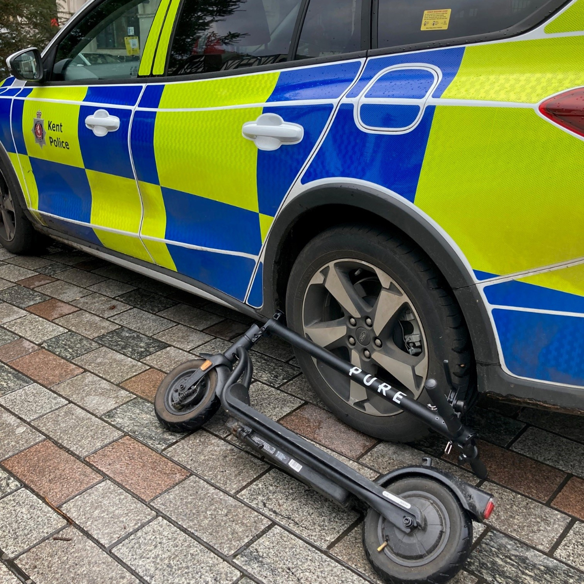 Seized e-scooter