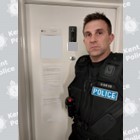 Inspector Terry Newman at a forced closure of a flat in Snodland
