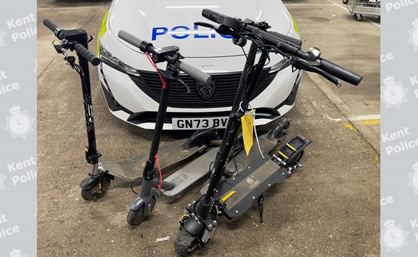 Image of seized scooters