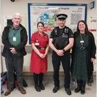 An image of staff attending a community event at an Ashford hospital