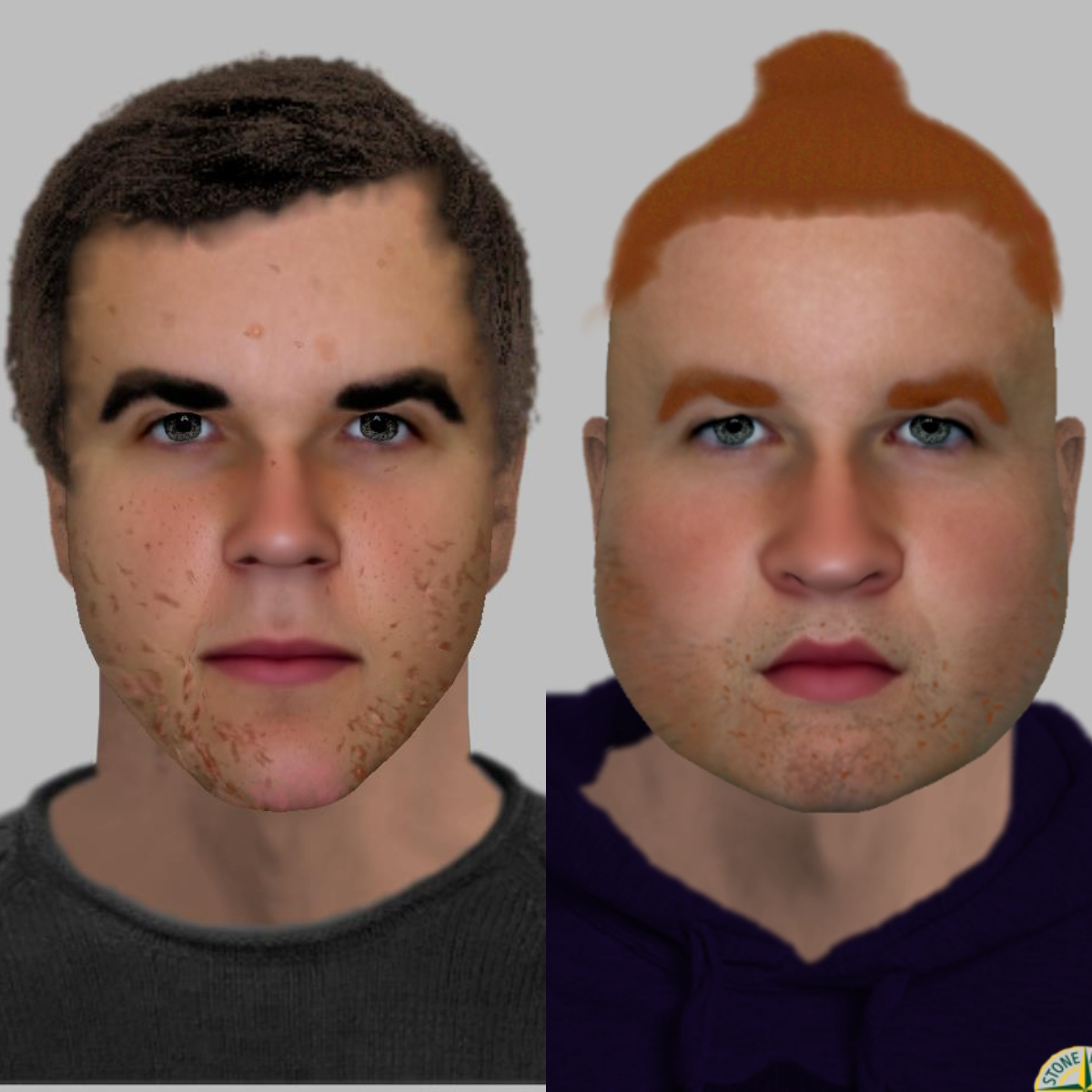 Two computer-generated images have been released as part of an investigation into a robbery in Edenbridge