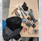 Image of seized tools and balaclava