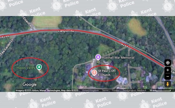 Rusthall Maps Appeal following indecent exposure near Tunbridge Wells | Kent Police