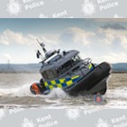 Photo of police boat on the sea