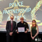 L to R – Assistant Chief Constable for West Yorkshire Police, Damien Miller, with Kent Police employee Martin Pemble (C) and Missing People Policy and Partnerships Manager, Sam Roberts (R).