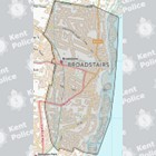 Map showing dispersal area in Broadstairs.