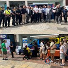 Officers and community partners on Chatham high street