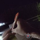 Hand writing out fixed penalty notice