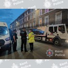 A car being seized