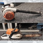Officers are looking to reunite suspected stolen gardening equipment with its rightful owner