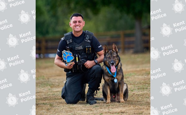 Thin Blue Paw Award PC Carter and PD Boss latest